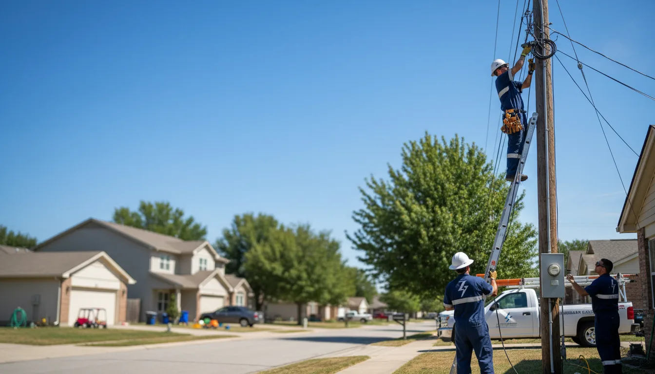 Residential electrician providing installation services in Versailles, NY